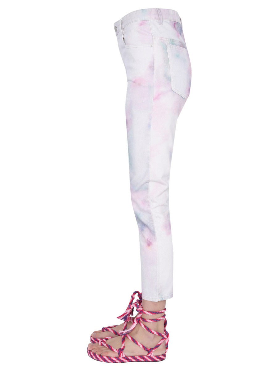 "Wool" Printed Jeans - 3
