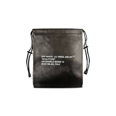 Off-White Off-White Leather Drawstring Bag 'Black' outlook