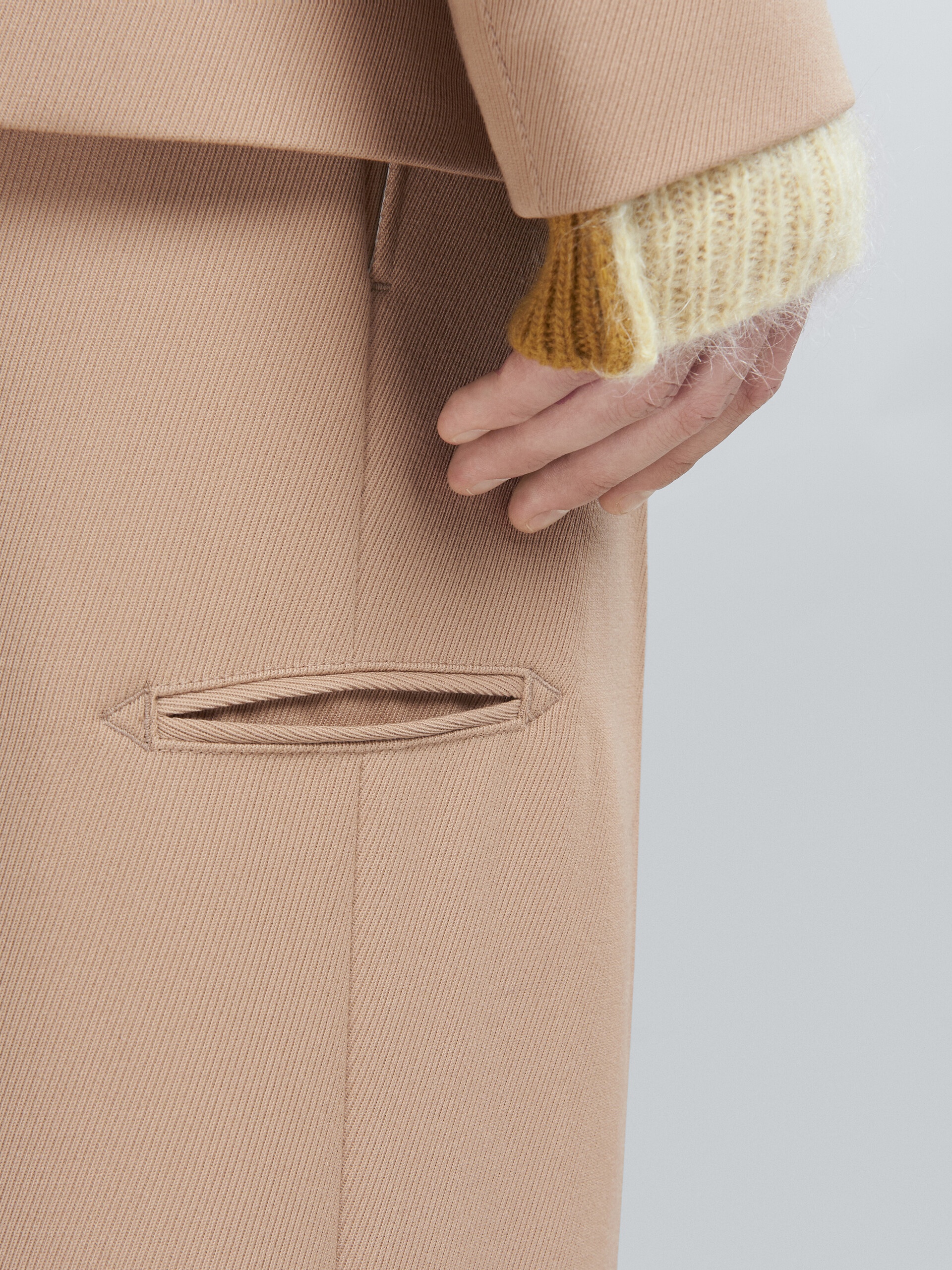 BEIGE CAVALRY WOOL TROUSERS - 4