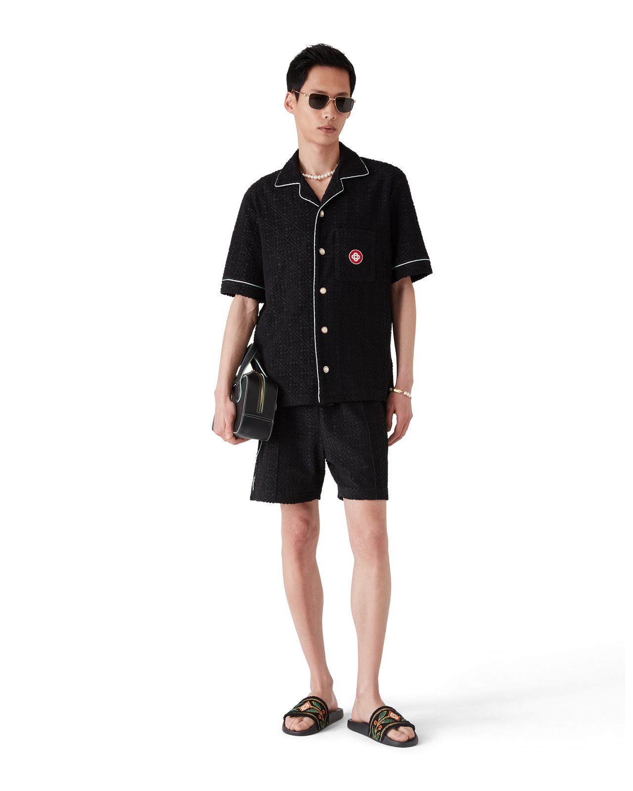 Monogram Towelling Short Sleeve Shirt | Casablanca Paris - 2