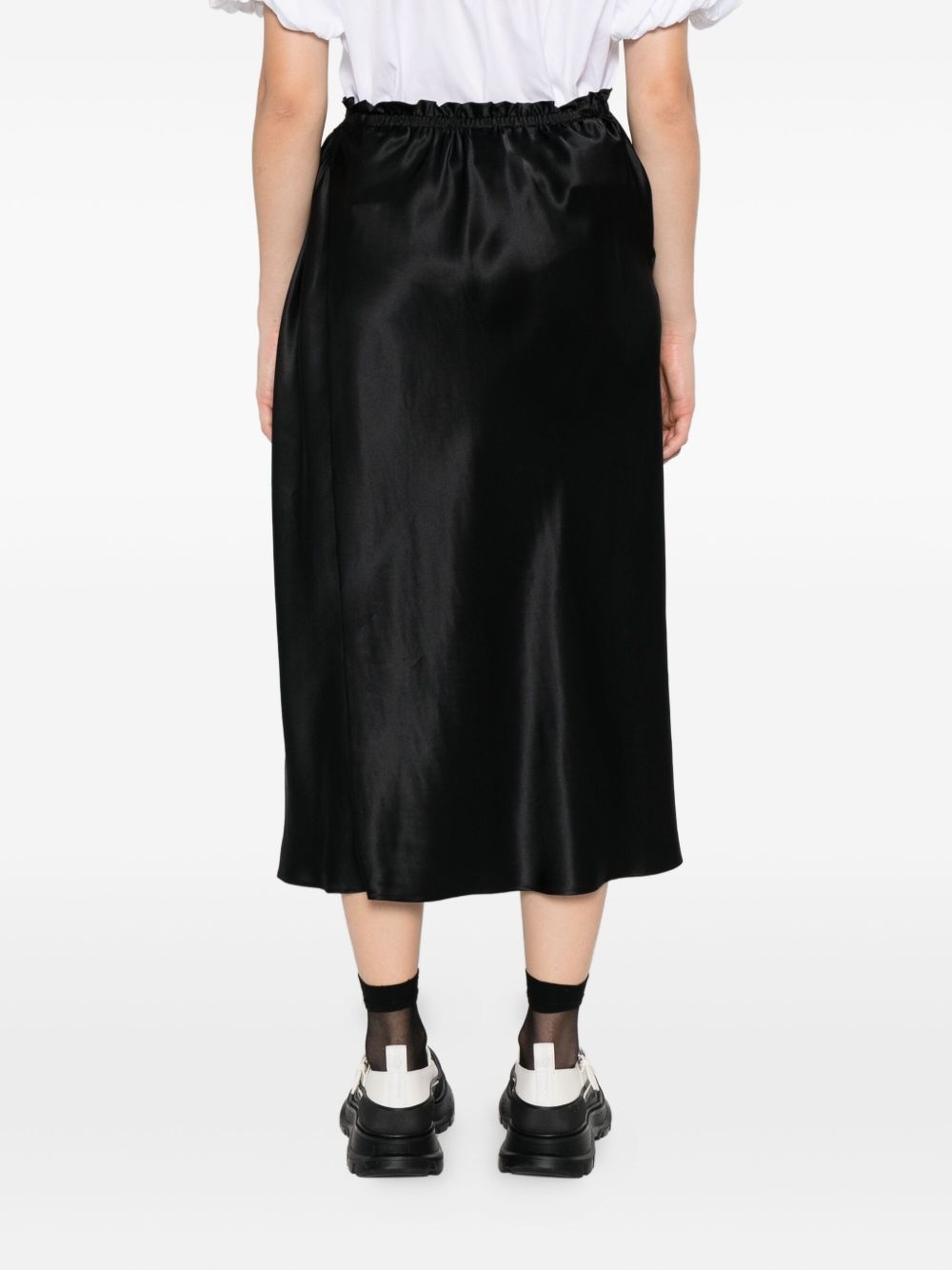 ruffled silk skirt - 4