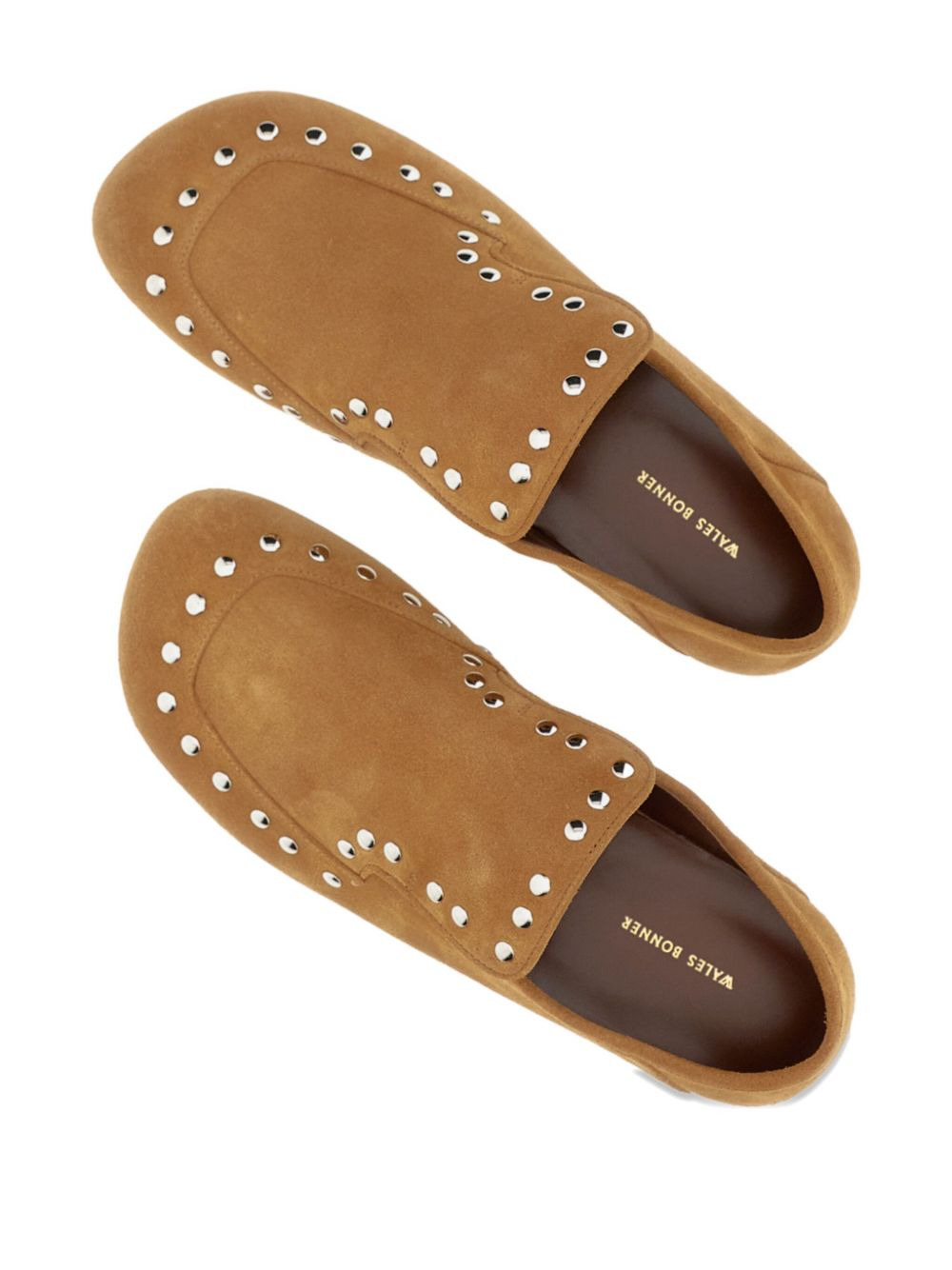 stud-embellished loafers - 4