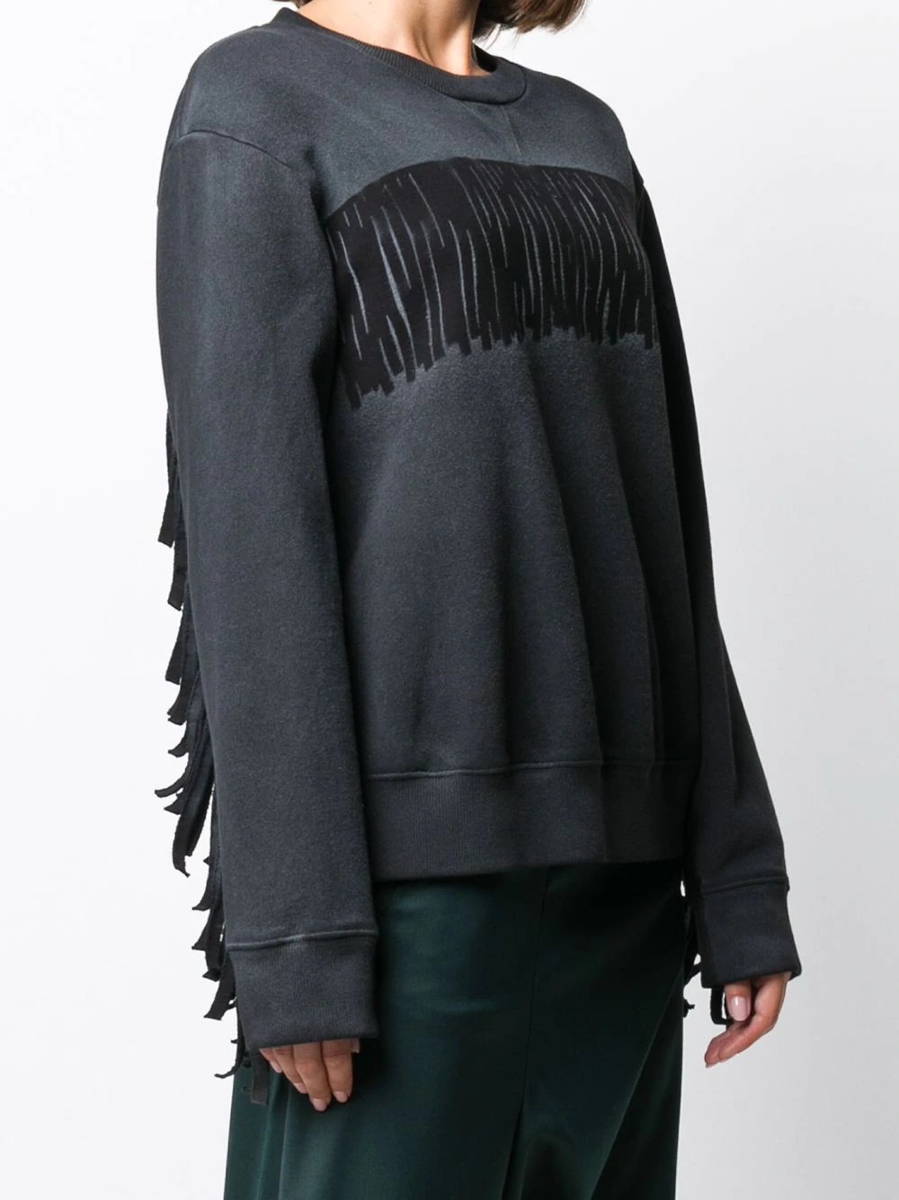 fringed sweatshirt - 4