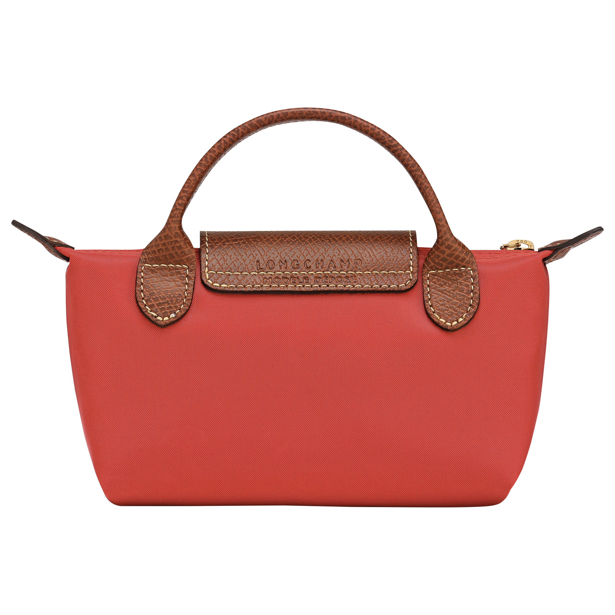 Le Pliage Original Pouch with handle Tomato - Recycled canvas - 4