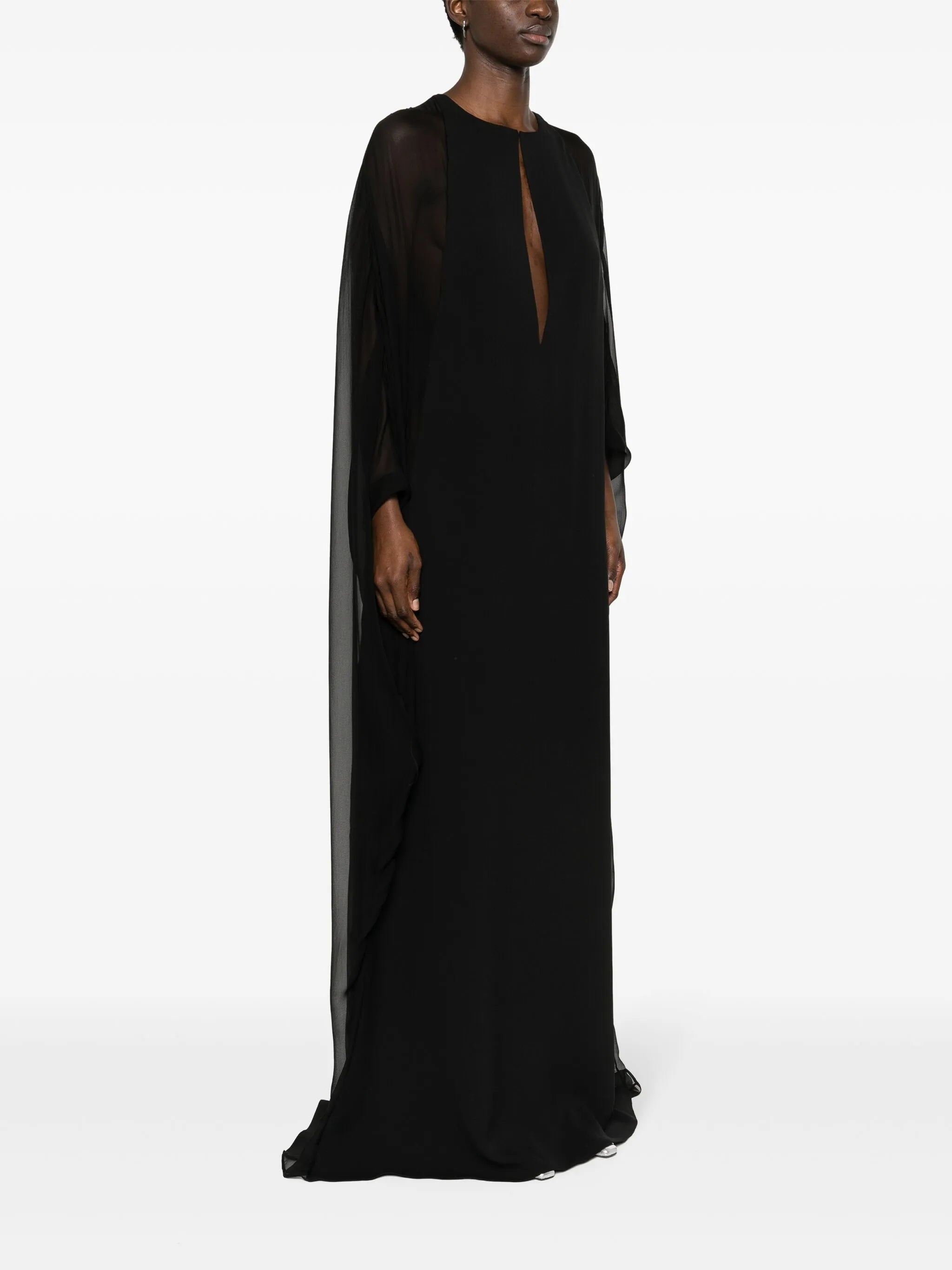 Semi-sheer-panelled Maxi Dress - 4