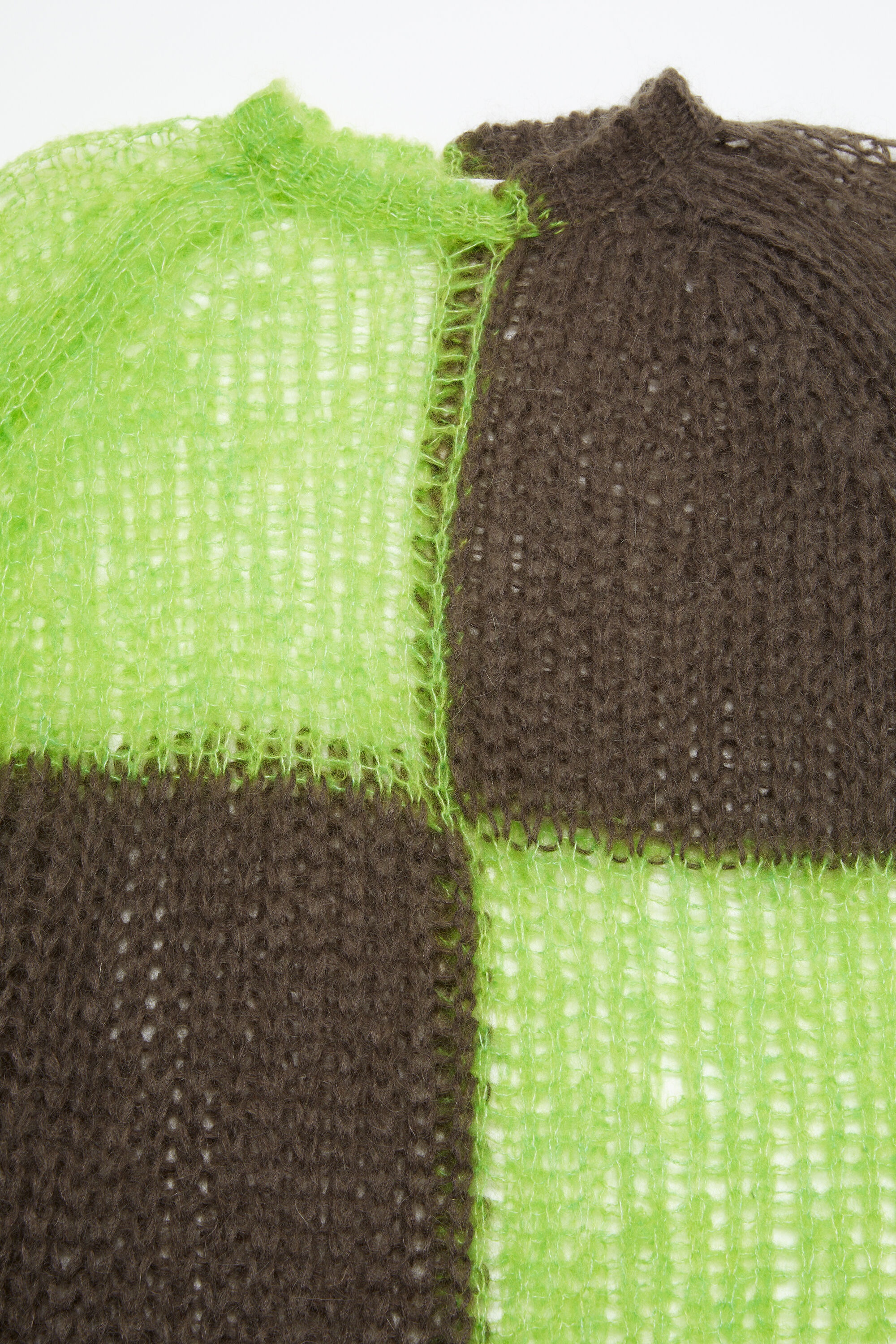Loose knit mohair jumper - Green/khaki - 5