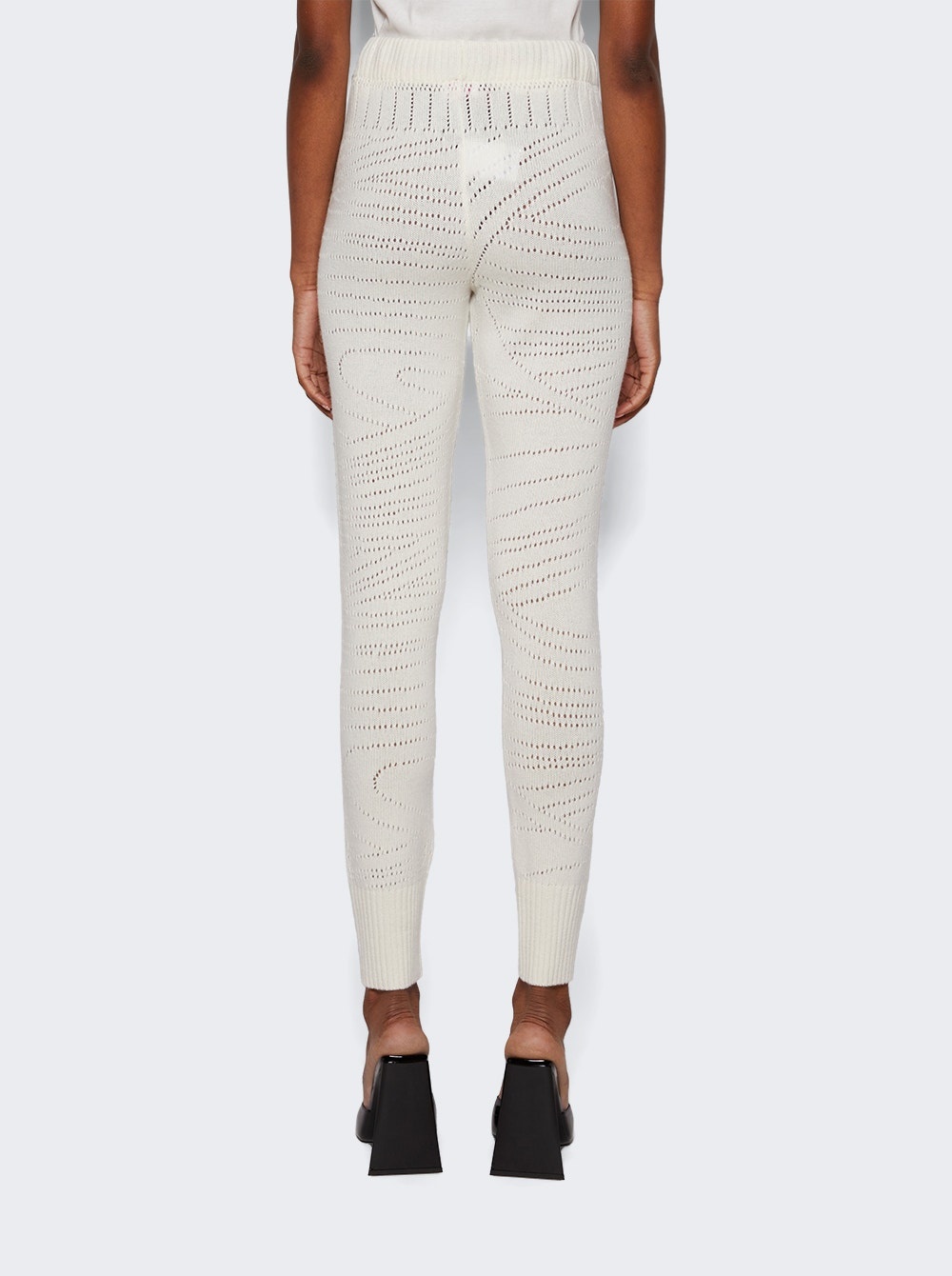 Pointelle Sweatpants White - 5