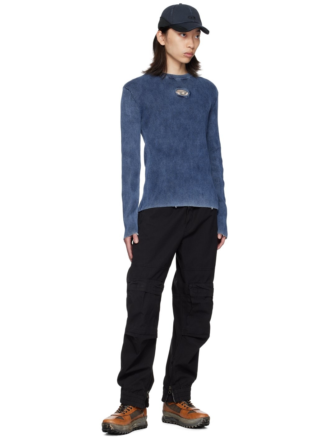 Black P-Beeck Cargo Pants - 4