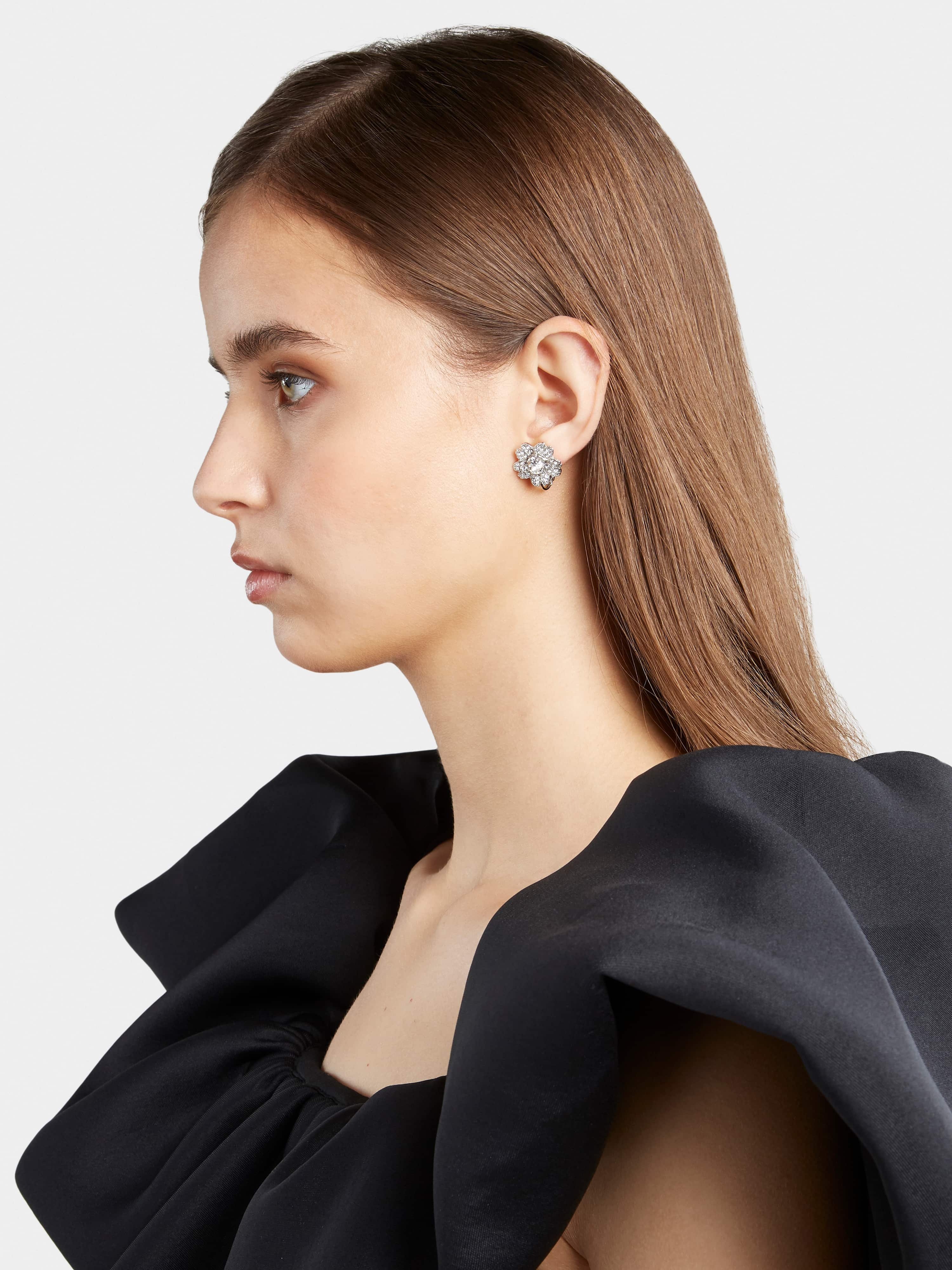 Vivier Bouquet Strass Micro Earrings - 4