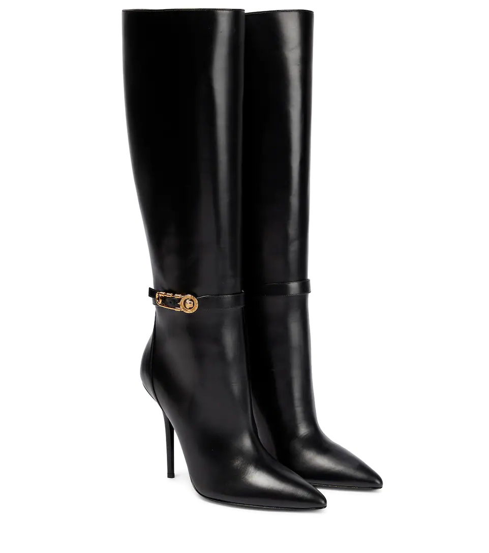 Safety Pin leather boots - 1