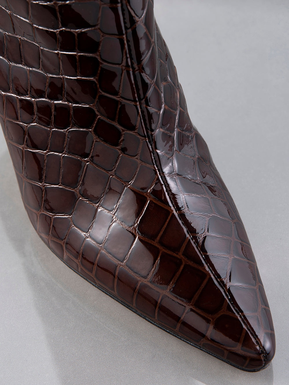 Odette Boot in Espresso Croc - 2