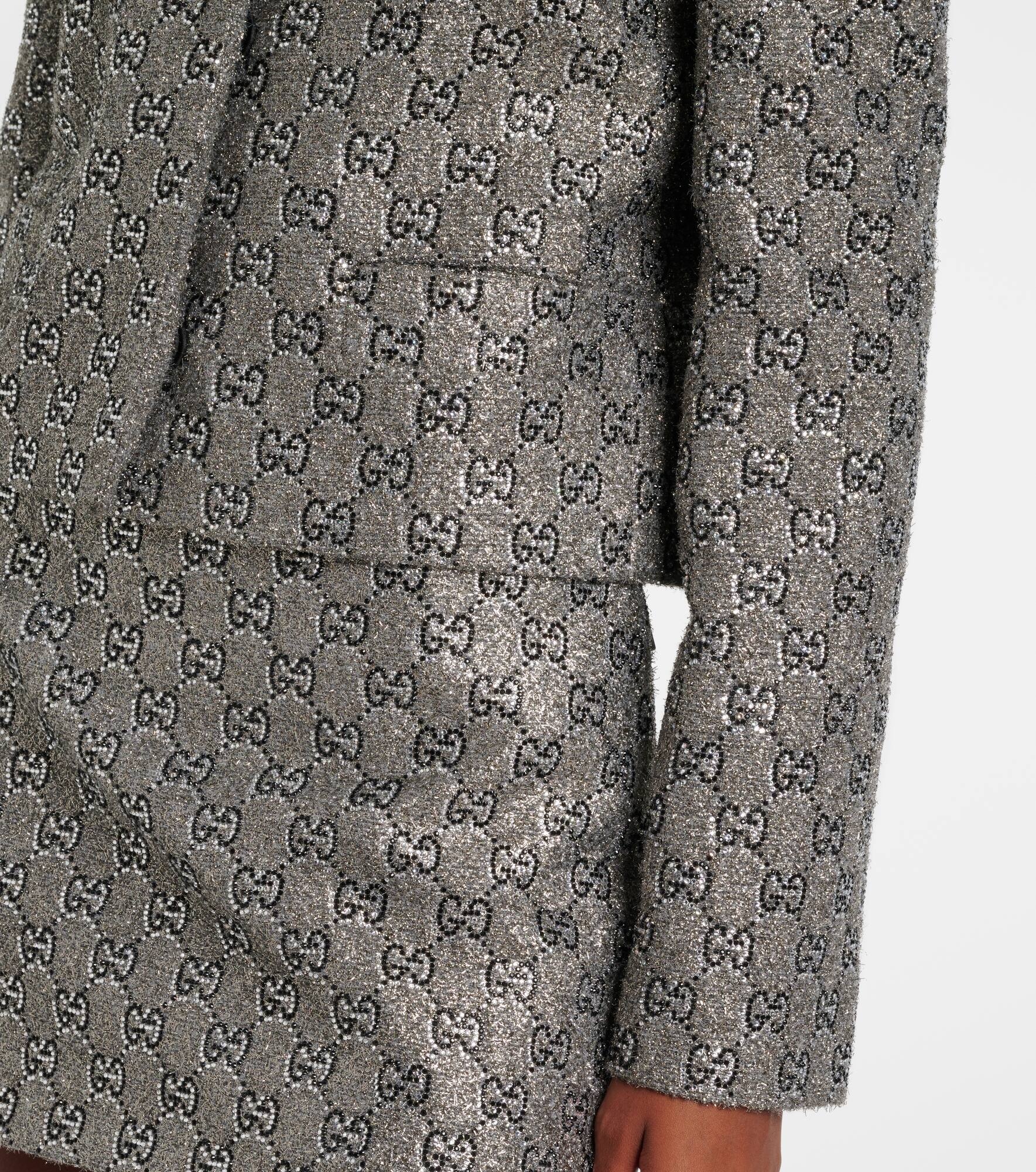 GG lamé blazer - 5