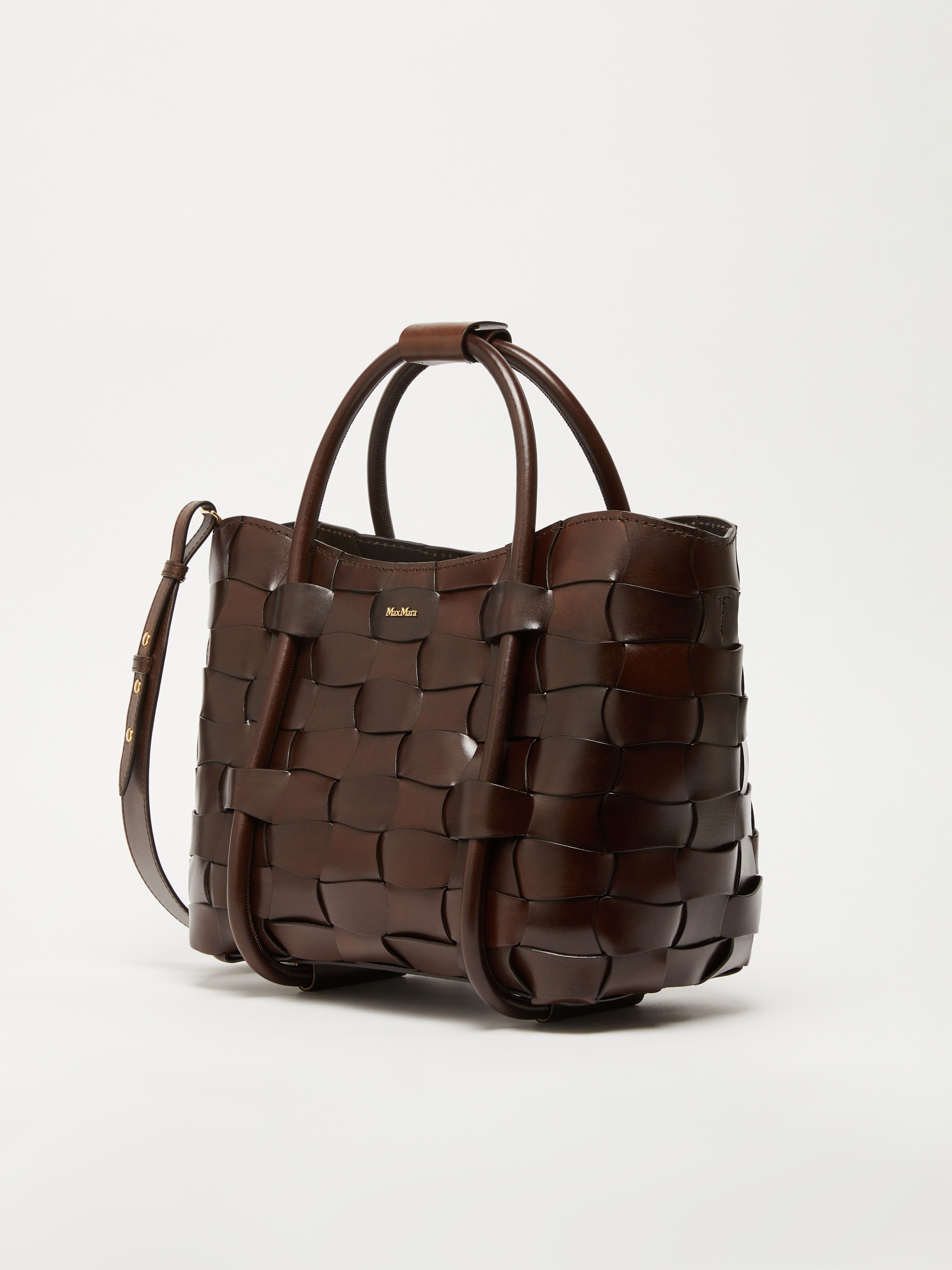 MARINEWEAVING Woven leather small Marine bag - 2
