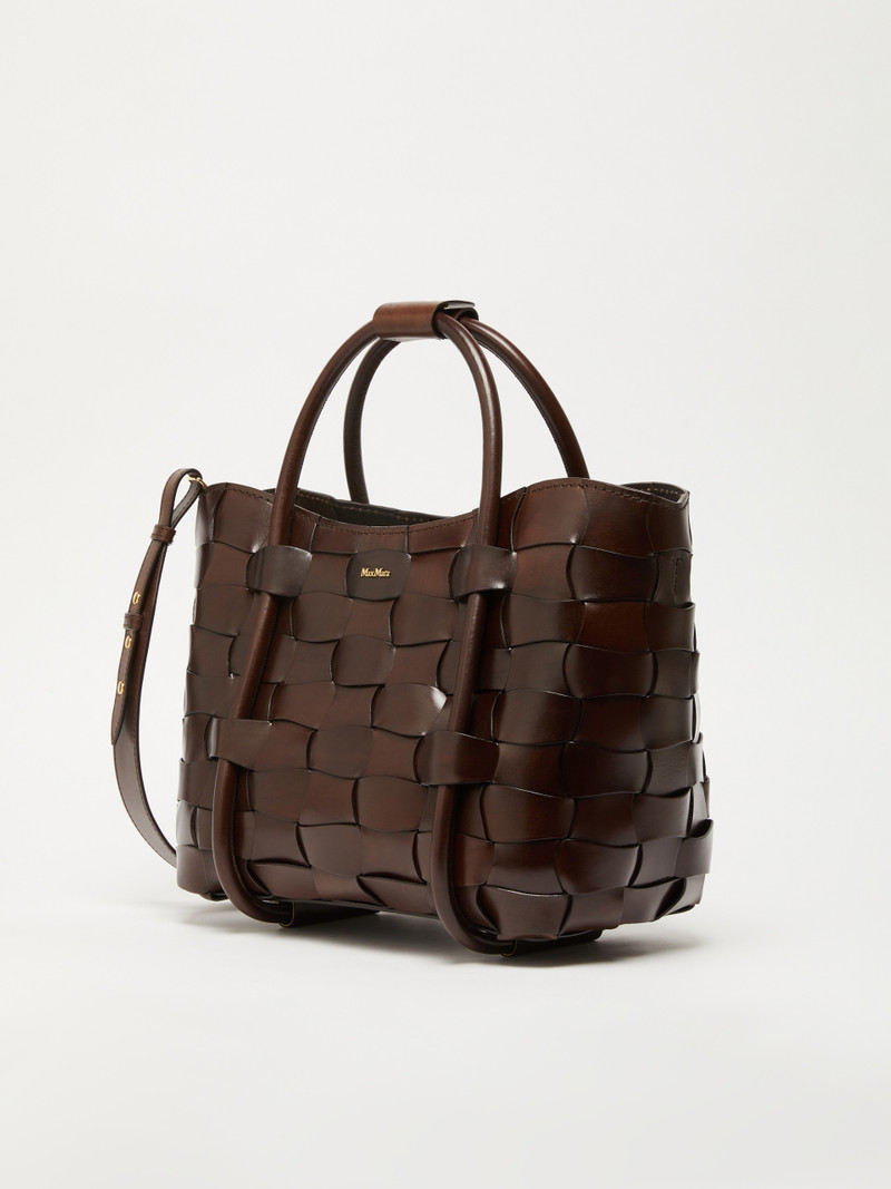 Max Mara MARINEWEAVING Woven leather small Marine bag outlook