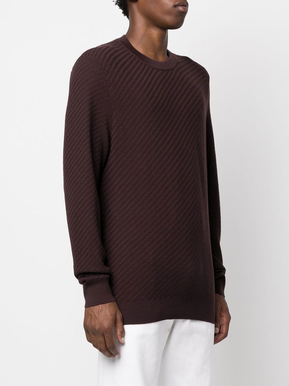 crew-neck knitted jumper - 3