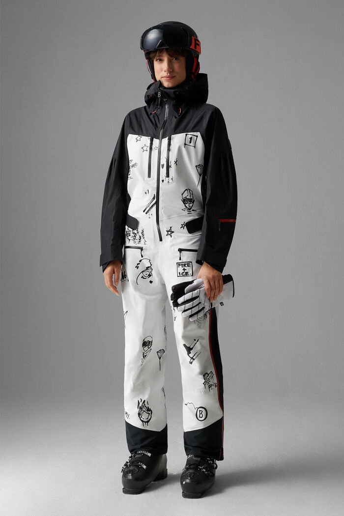 Fioma Ski overalls in Black/White - 2
