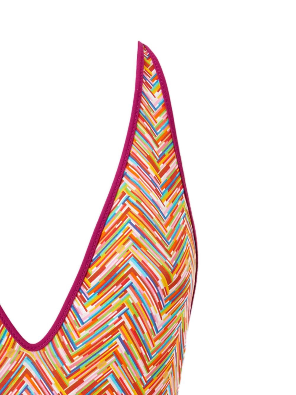 zigzag-print swimsuit - 2