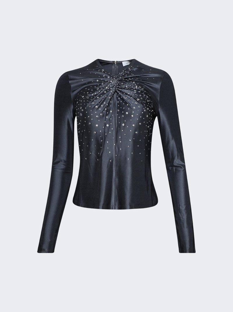 Embellished Long Sleeve Top Ardoise 1