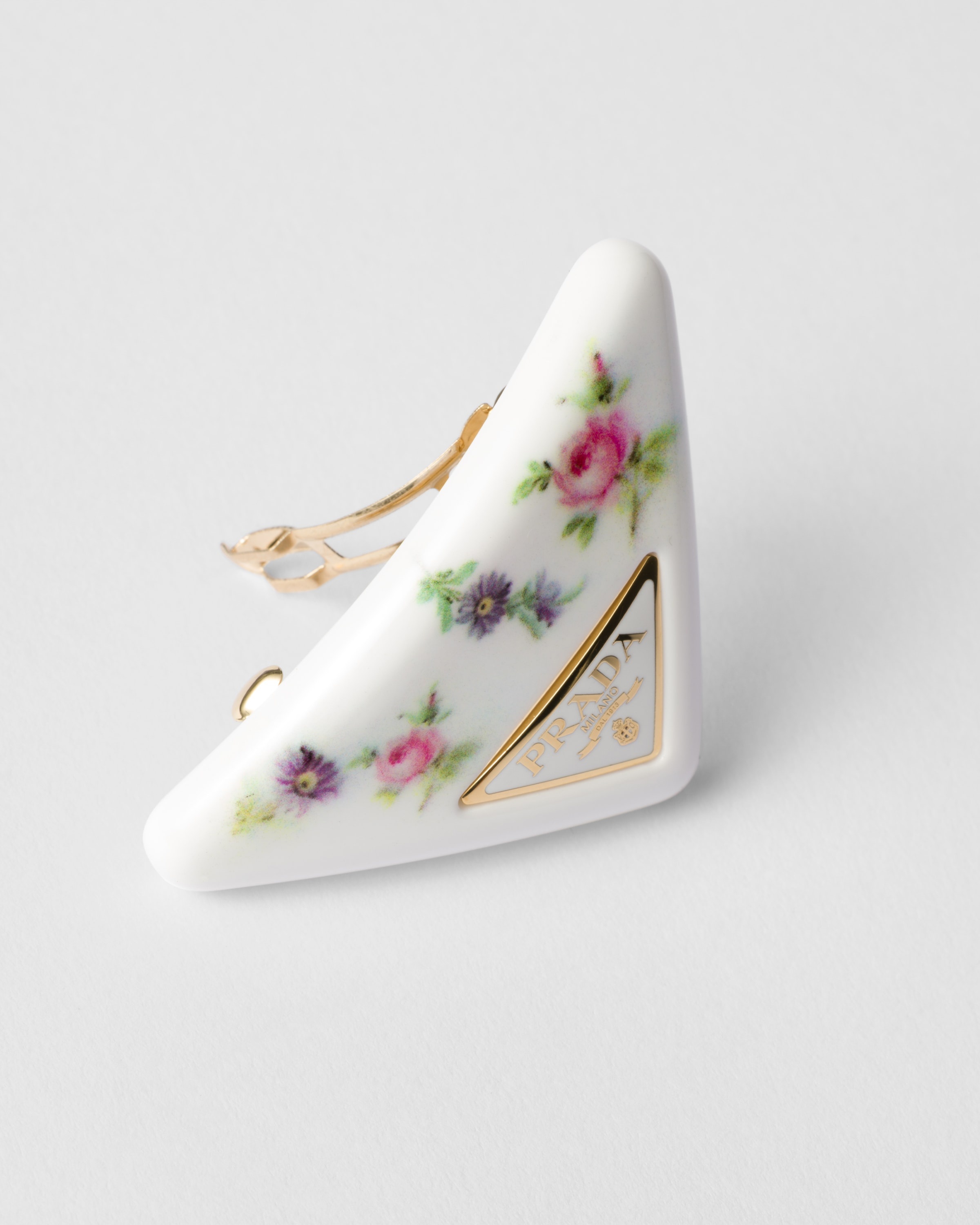 Plexiglas and metal hair clip - 3