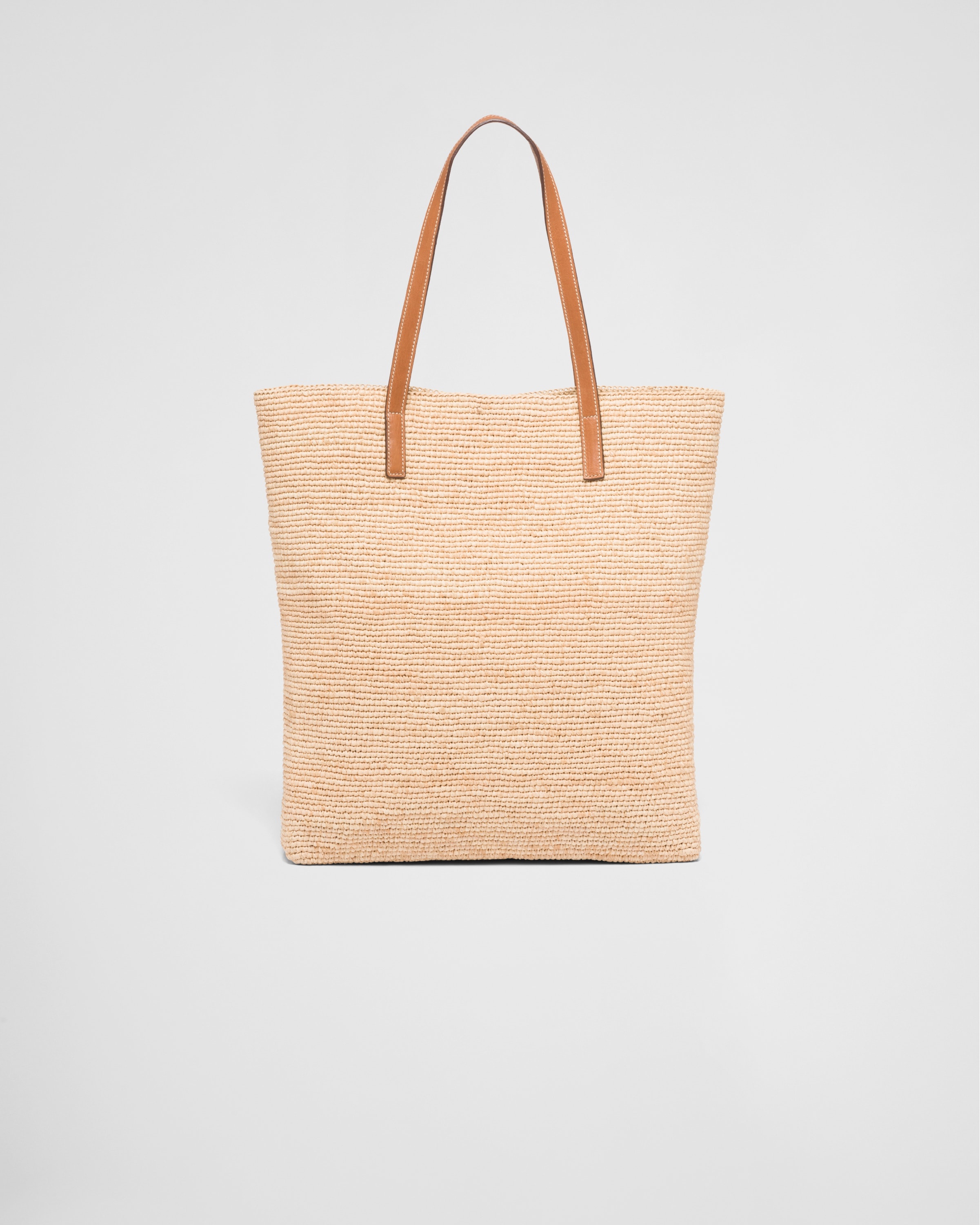 Crochet and leather tote bag - 4