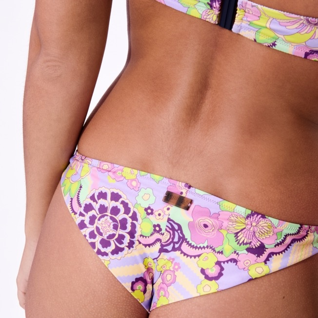 Women Bikini Bottom Rainbow Tanga Flowers - 5
