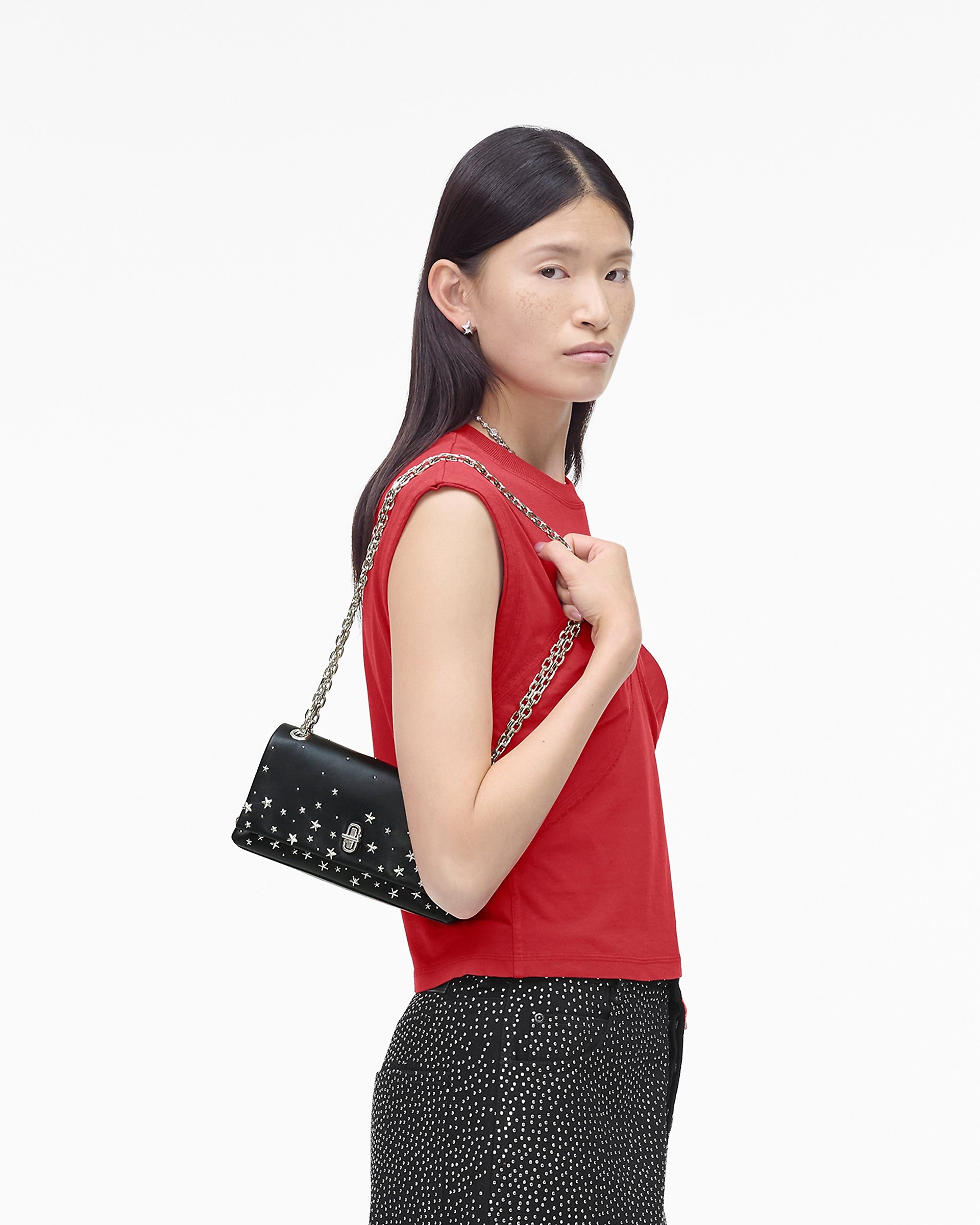 THE STAR STUDDED DUAL CHAIN WALLET - 6