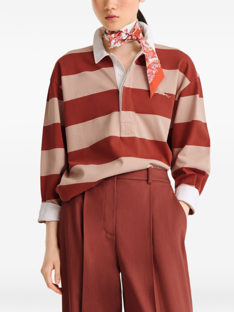 Longchamp Frise Fleurie scarf outlook