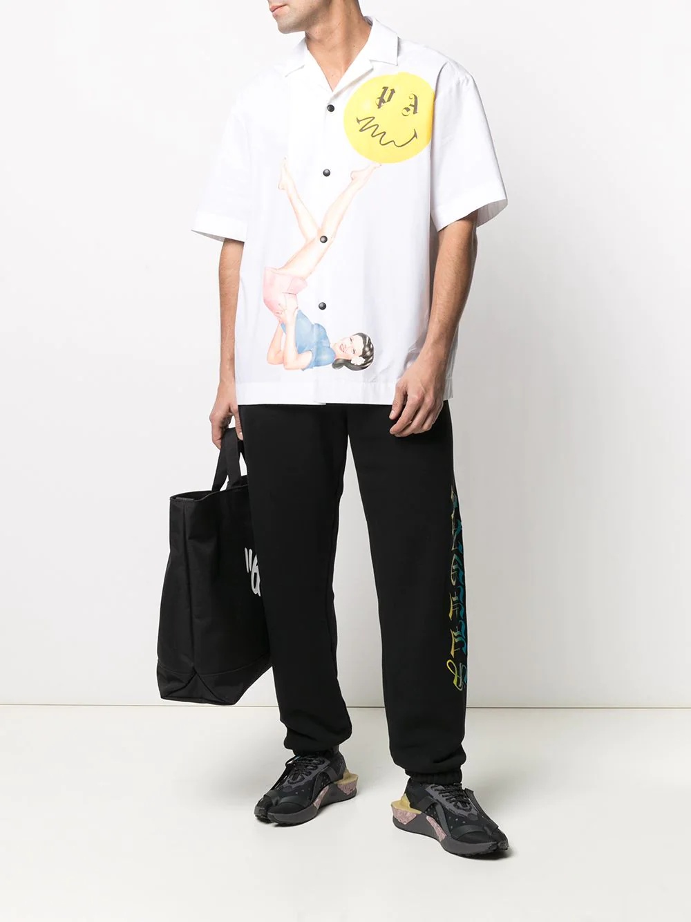 logo print loose-fit track pants - 2