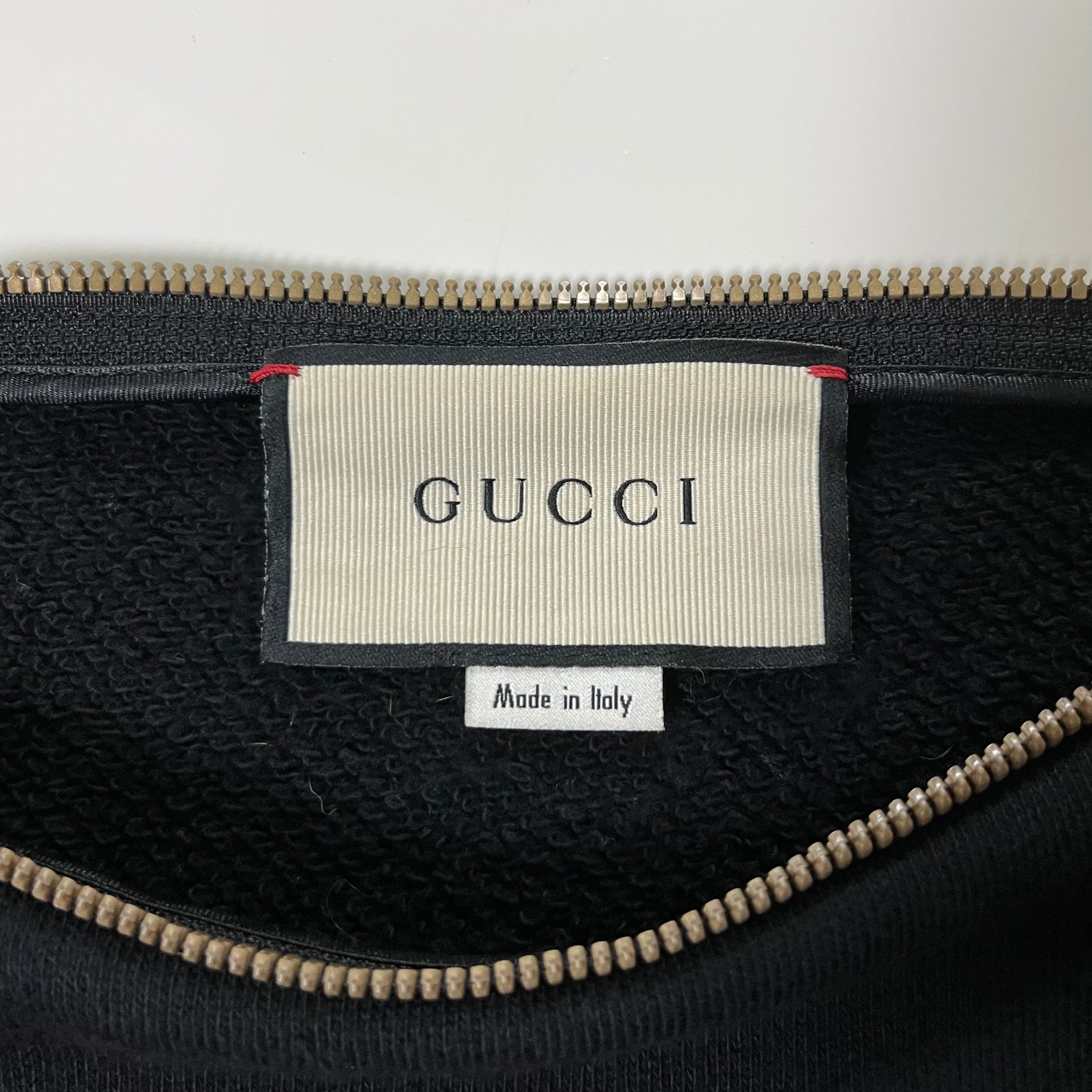 GUCCI Fall Winter 2018 Pussycat Zip Detail Sweatshirt - 4