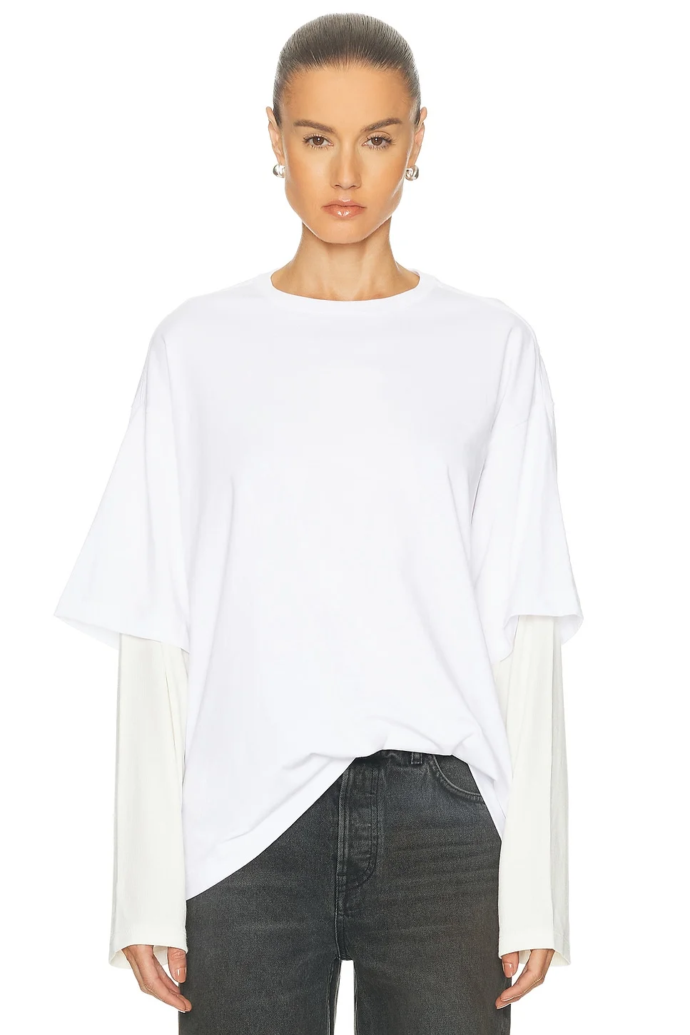 Layered Long Sleeve Tee - 1