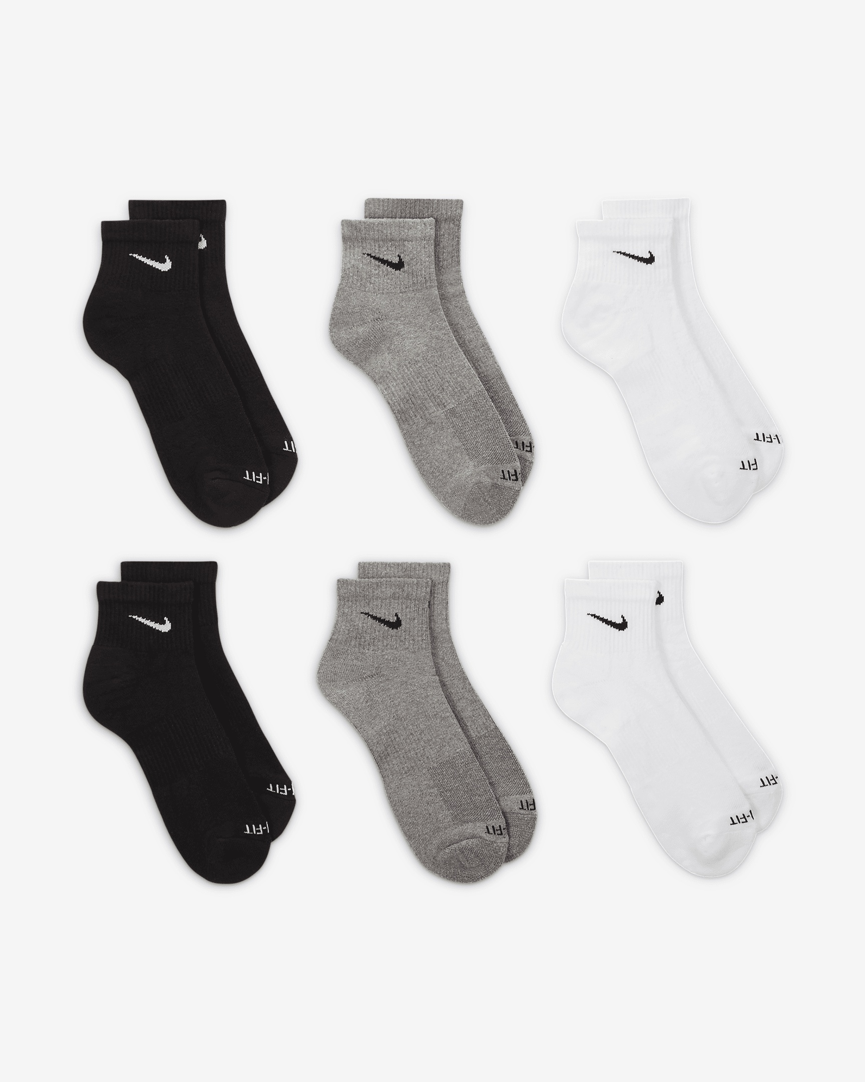 Nike Everyday Plus Cushioned Training Ankle Socks (6 Pairs) - 3