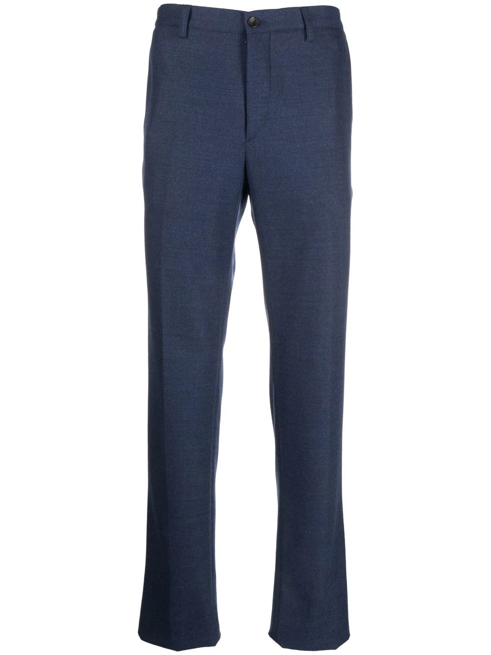 straight-leg wool trousers - 1