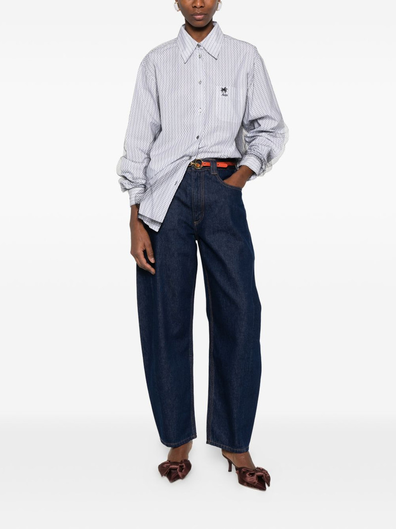 N°21 striped embroidered shirt outlook