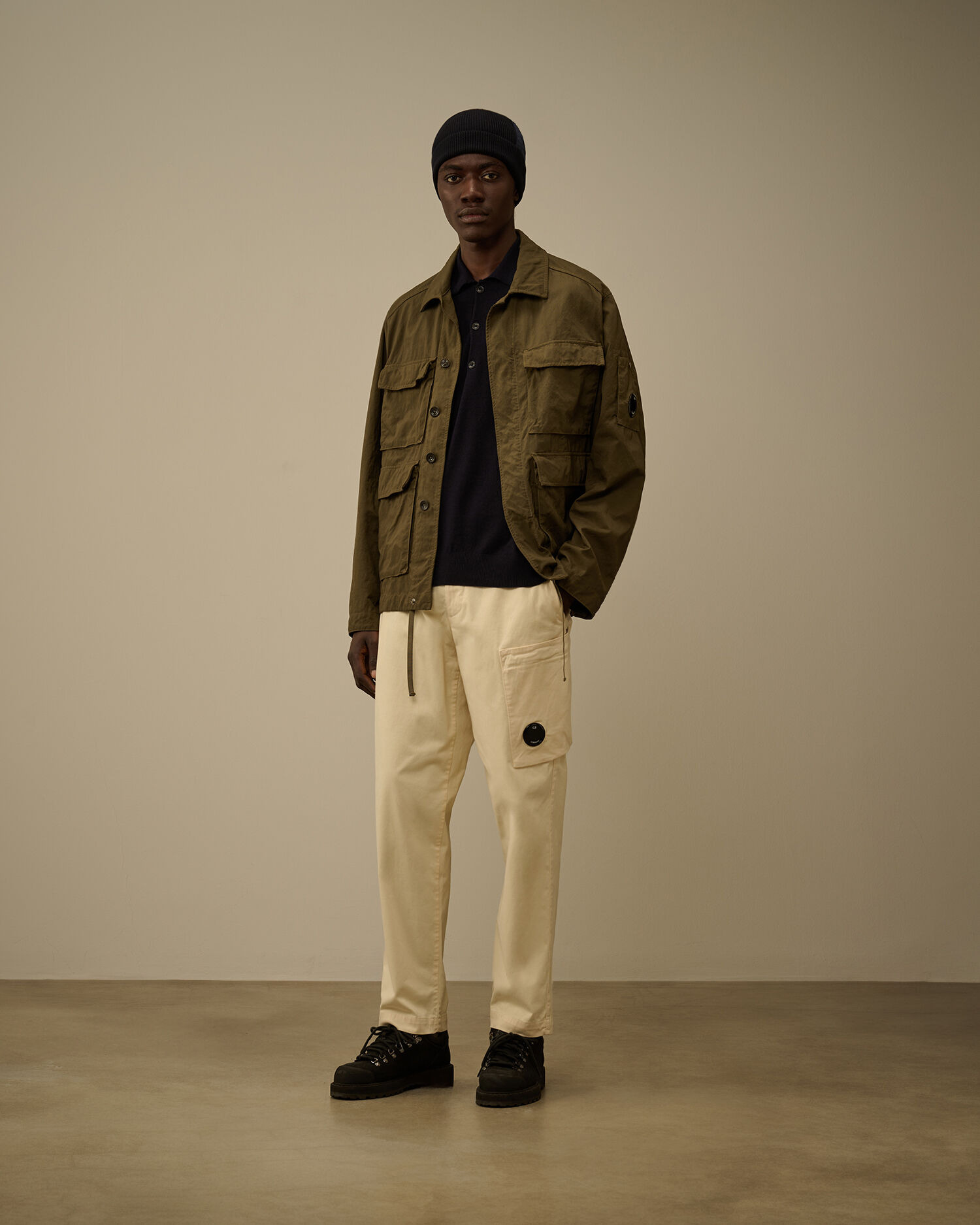 Stretch Sateen Regular Cargo Pants - 2