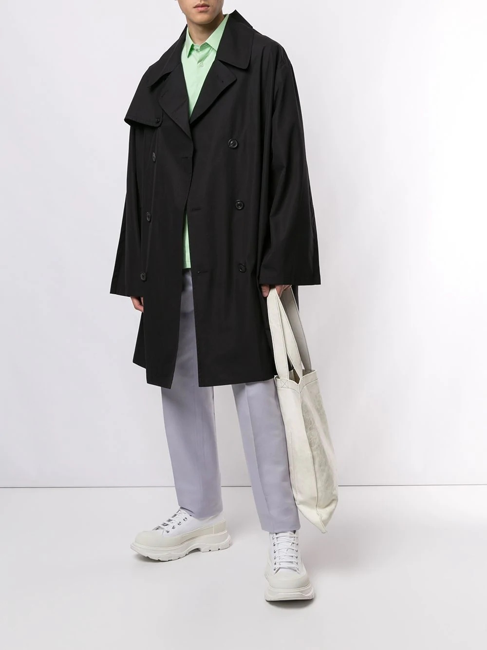 oversized trench coat - 2