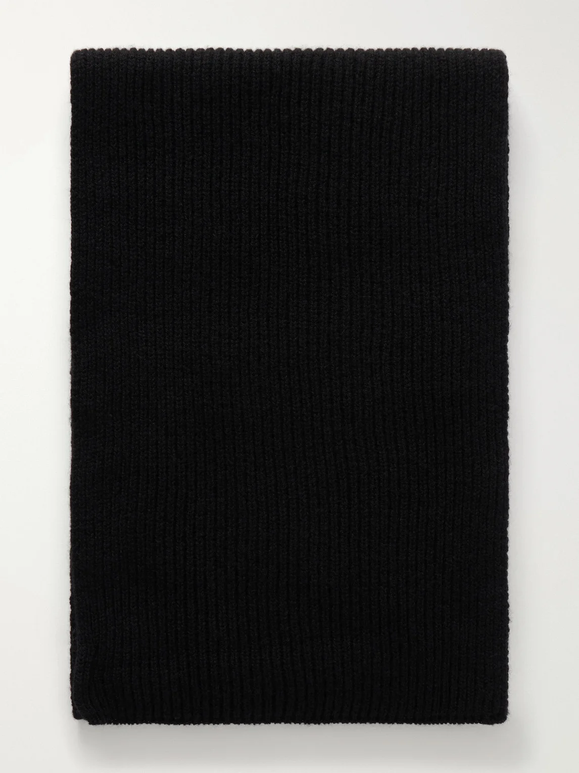 Ribbed Cashmere Scarf - 1