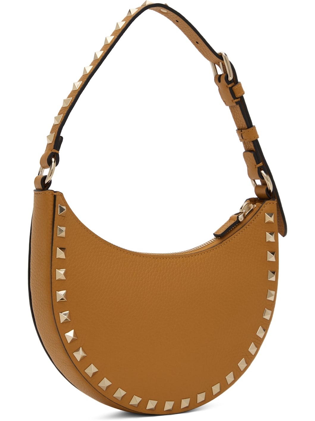 Tan Mini Rockstud Bag - 3
