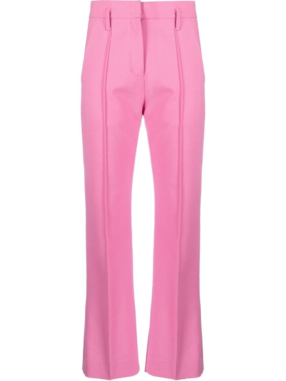 high-waisted cropped trousers - 1