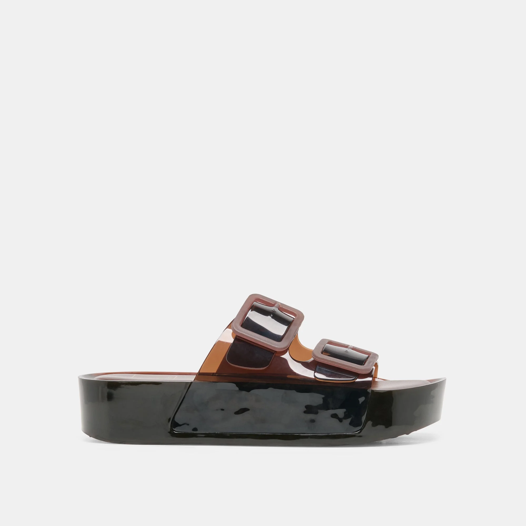 JULIO X SANDALS CHOCOLATE VINYL - 1