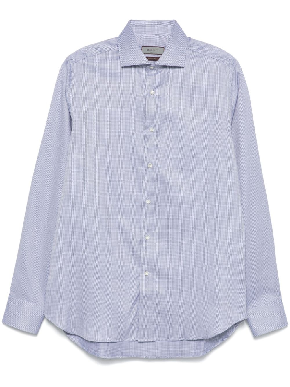 micro-textured cotton shirt - 1