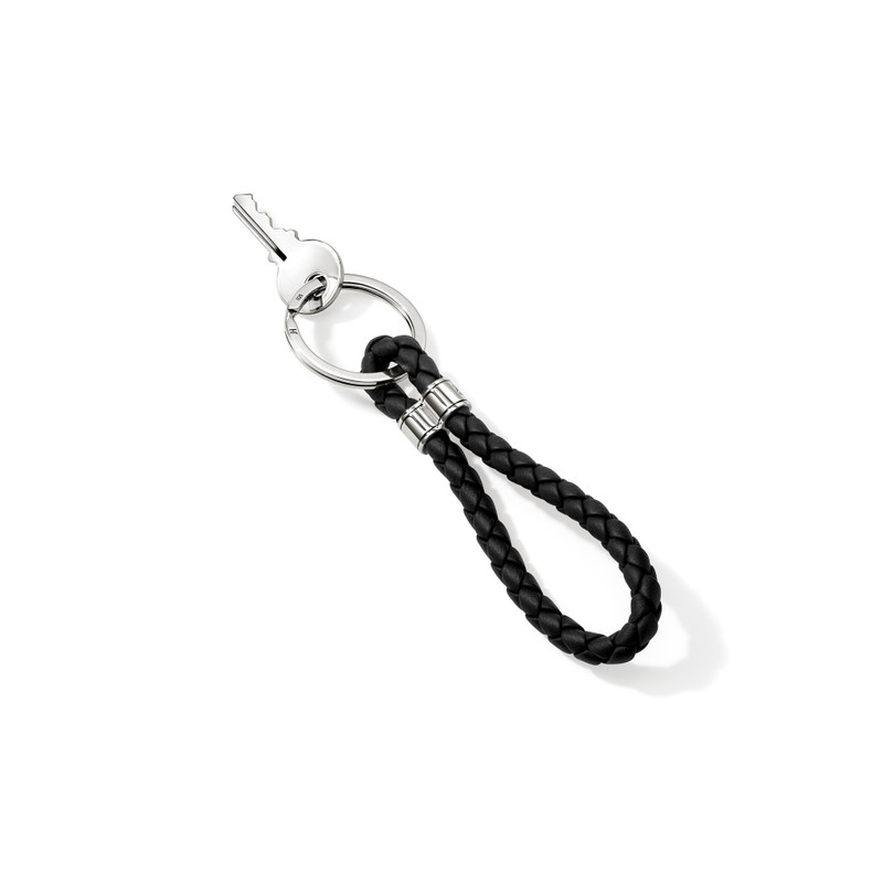 JH Key Chain, Sterling Silver, Leather 3