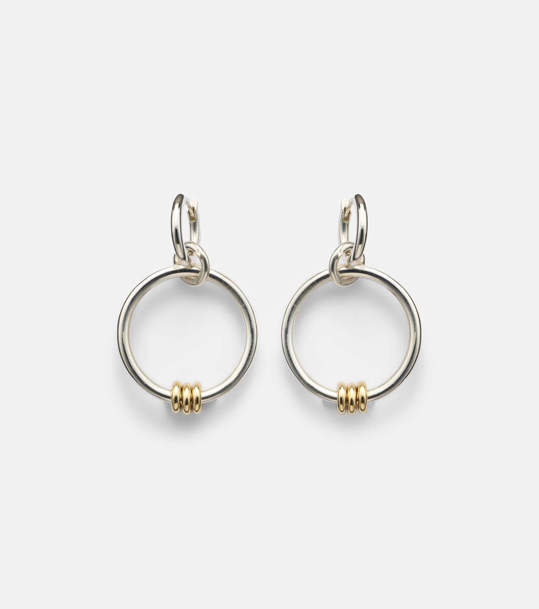 Asha sterling silver and 18kt gold earrings - 1