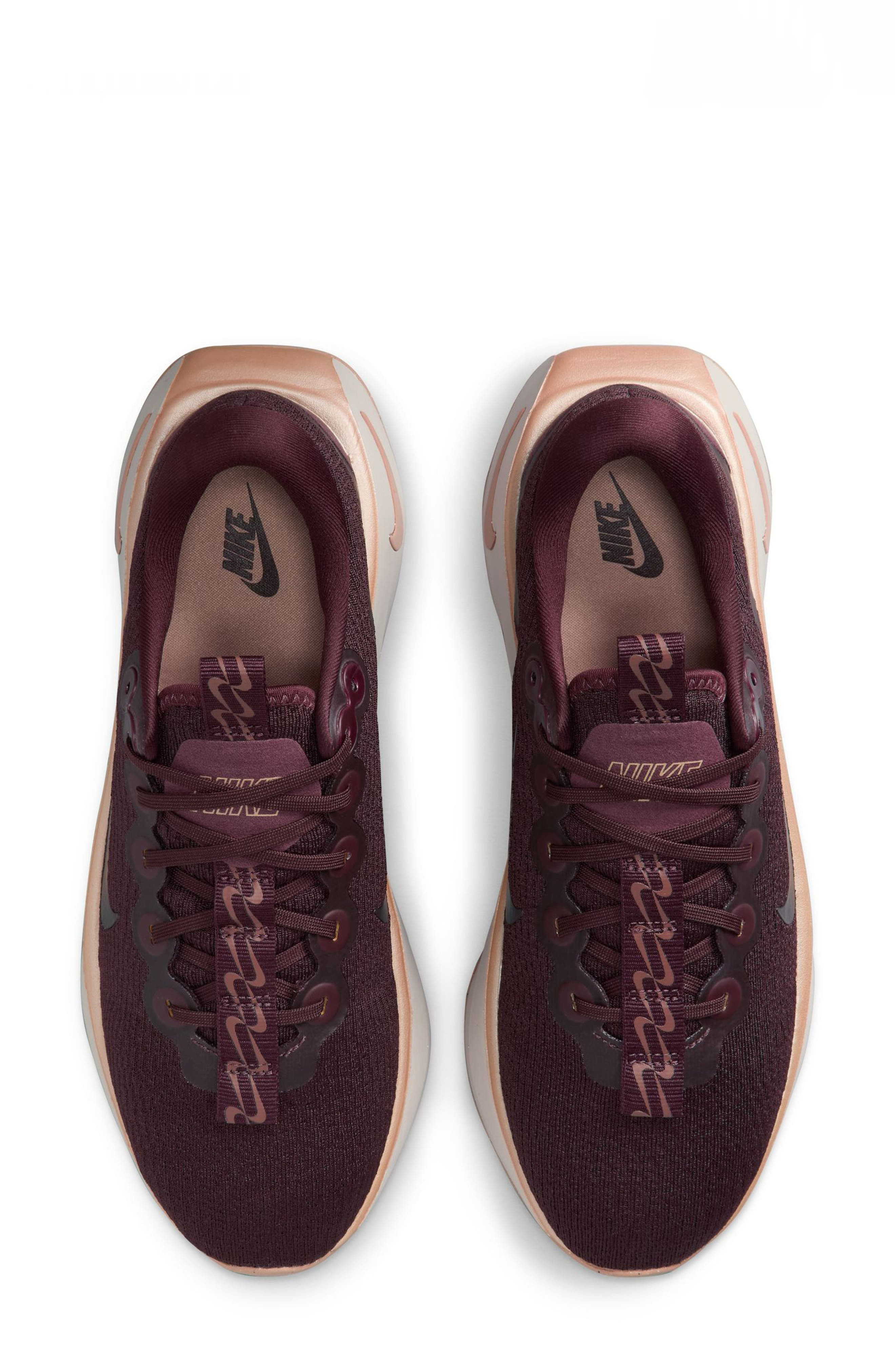 Nike Motiva Road Runner Walking Shoe in Burgundy Crush/Red Sepia at Nordstrom - 3