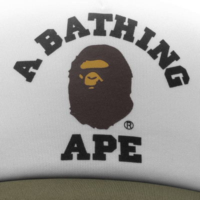 A BATHING APE® COLLEGE MESH CAP - OLIVE DRAB outlook