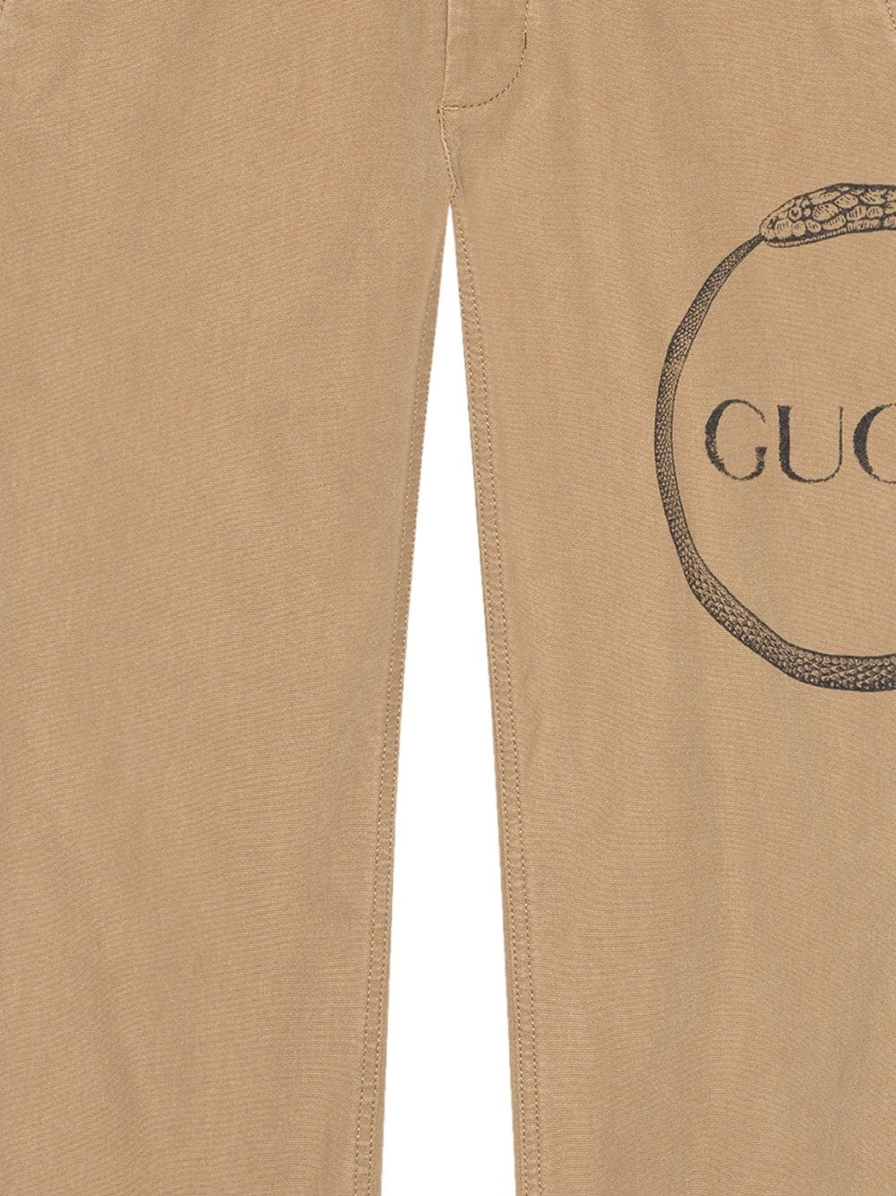 Gucci Ouroboros print chino trousers - 5