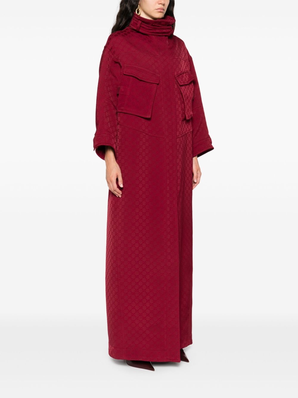 GG jacquard coat - 3