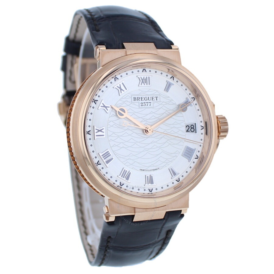 Breguet Marine Automatic Silver Dial Men's 18kt Rose Gold Watch 5517BR/12/9ZU - 2