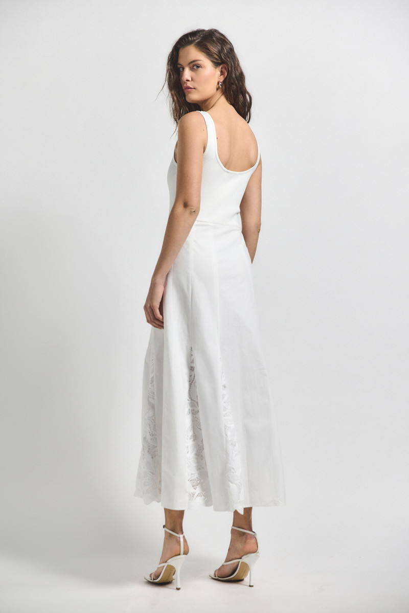 DEREK LAM 10 CROSBY MAELEYSE MIXED MEDIA LACE DRESS outlook