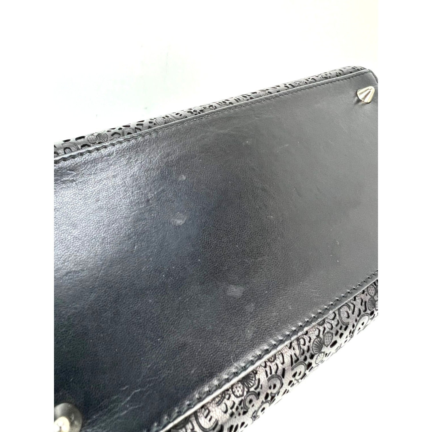 Christian Dior Medium Lady Laced Black Leather Limited Edition Shoulder Bag - 9