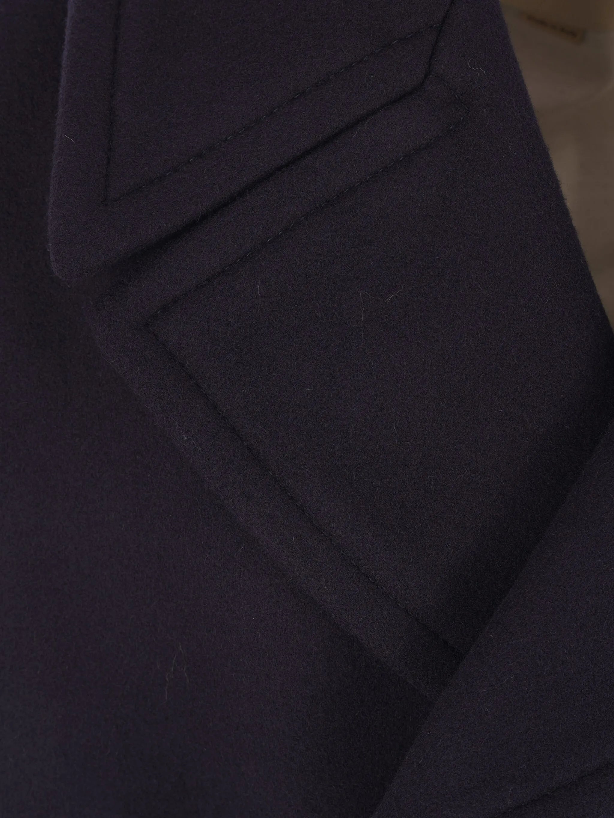 double-breasted wool peacoat - 4